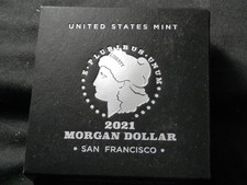 2021 Morgan Silver Dollar (San Francisco) .999 Silver with Box & COA