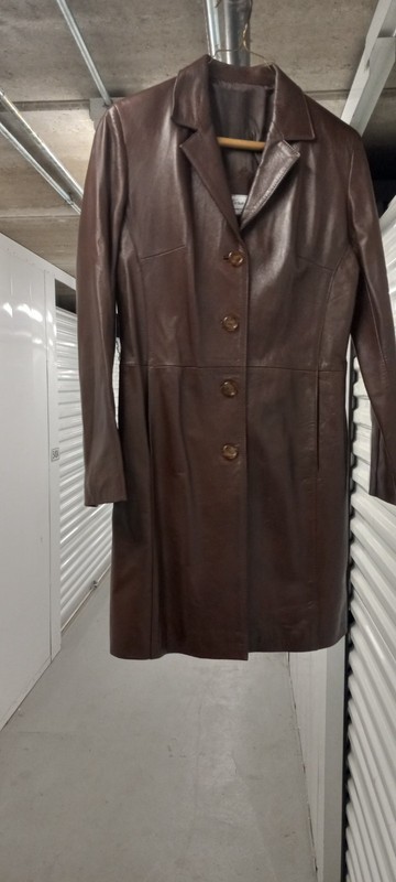 True Vintage Women's Italian Leather Coat Vera Pelle