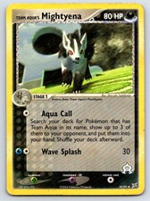 Team Aqua's Mightyena 30/95 Uncommon Team Magma vs Team Aqua Pokemon HP