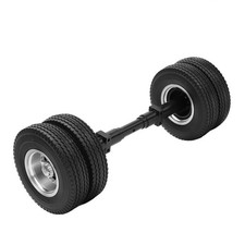 .RC Rear Axle Tire RC Non Powered Tire Wheel For 1/14 Tractor Trailer Tire