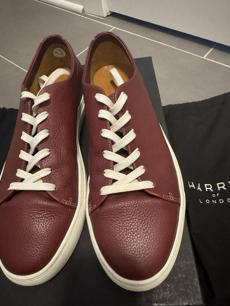 Harry’s Of London Men’s Shoes Red Leather View 3