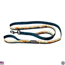 Wolfgang Heavy Duty Dog Leash, Dual Handle, Overland Print, 800 lbs Tested,