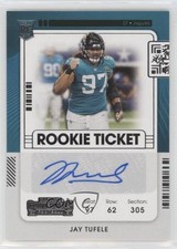 2021 Panini Contenders Rookie Ticket Jay Tufele #199 Auto 12ks