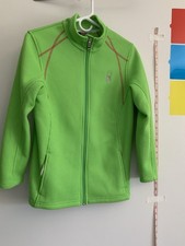 Spyder Youth Lime Green Core Sweater Zippered Jacket XL 18/20 Warm