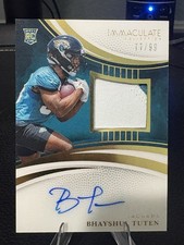 2025 Immaculate Bhayshul Tuten RPA /99 Patch Auto RC Jaguars