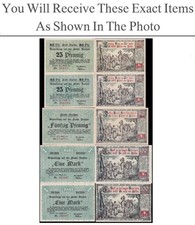 Germany Notgeld ITZEHOE 25 50 Pfennig 1 Mark 1920 Set 5 pcs