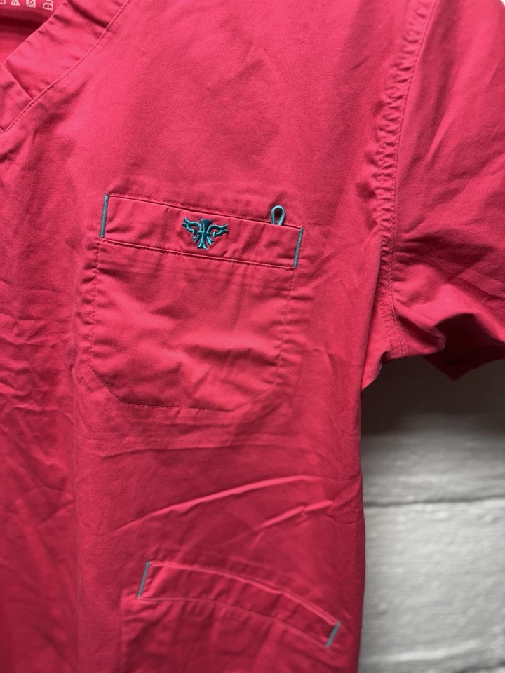 Lot of 3  Womens Medical (Sb / crocs / Med Co)  Scrub Tops Sz Xl - Image 3 of 4