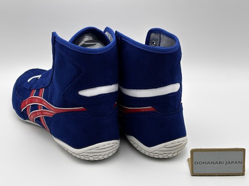 Zapatos de Boxeo de Lucha ASICS EX-EO EE. UU. 9 27 cm Azul x Rojo Nuevos - Imagen 4 de 17