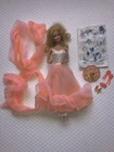 Vintage Peaches And Cream Barbie 1984 Mattel Original Dress Shoes And More TLC