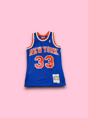 New York Knicks Patrick Ewing Hardwood Classics NBA Mitchell and Ness Jersey S