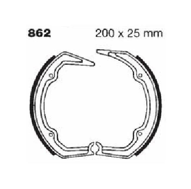 Zapatas de freno orgánicas estándar EBC 862 Foto 2 de 2