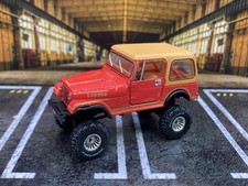 1980 Jeep CJ-7 Laredo Lifted 4x4 Truck 1/64 Diecast Custom 4WD CJ7 Greenlight
