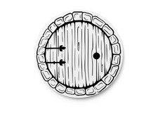 Wood Barrel Funny sign For Home or Office