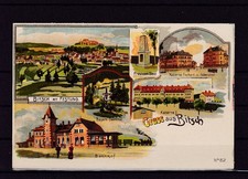 AK Gruss aus Bitsch, 6 Ansichten (u.a. Bahnhof) #F063024