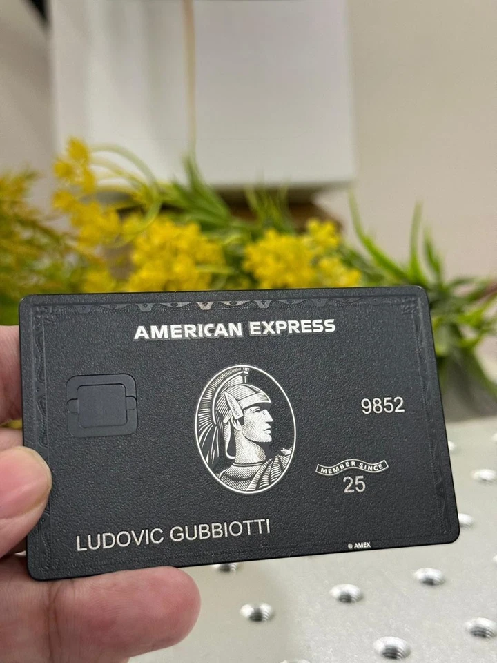 Amex Custom Black Card With Standard Large Chip Design - 2025 Novelty Design - Image 2 of 4