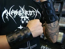 LEATHER VIKING STRAPPED BRACELET.THRASH METAL...(MDLG0066).....MEGADETH