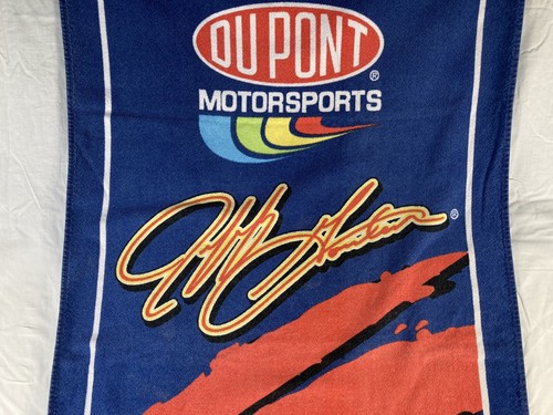 VTG 2002 Jeff Gordon Autograph #24 Dupont NASCAR Bath Beach Towel 54" x 26" - Picture 3 of 7