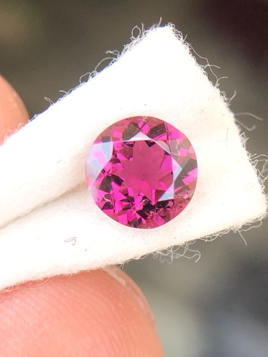 6 m Tourmaline Round, Light Pink Beautiful Tourmaline, Loose Faceted Gemstone - Picture 3 of 10