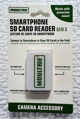 NEW Moultrie Smartphone SD Card Reader Gen3 MCA-13488 - Camera Accessory