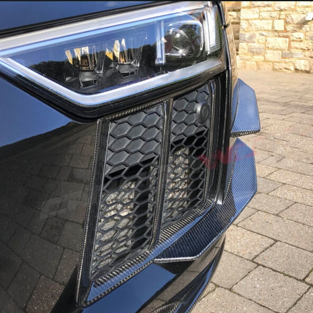 Grille D'aération Avant Carbone Pour Audi R8 2016-2018 - Garniture Style Sec
