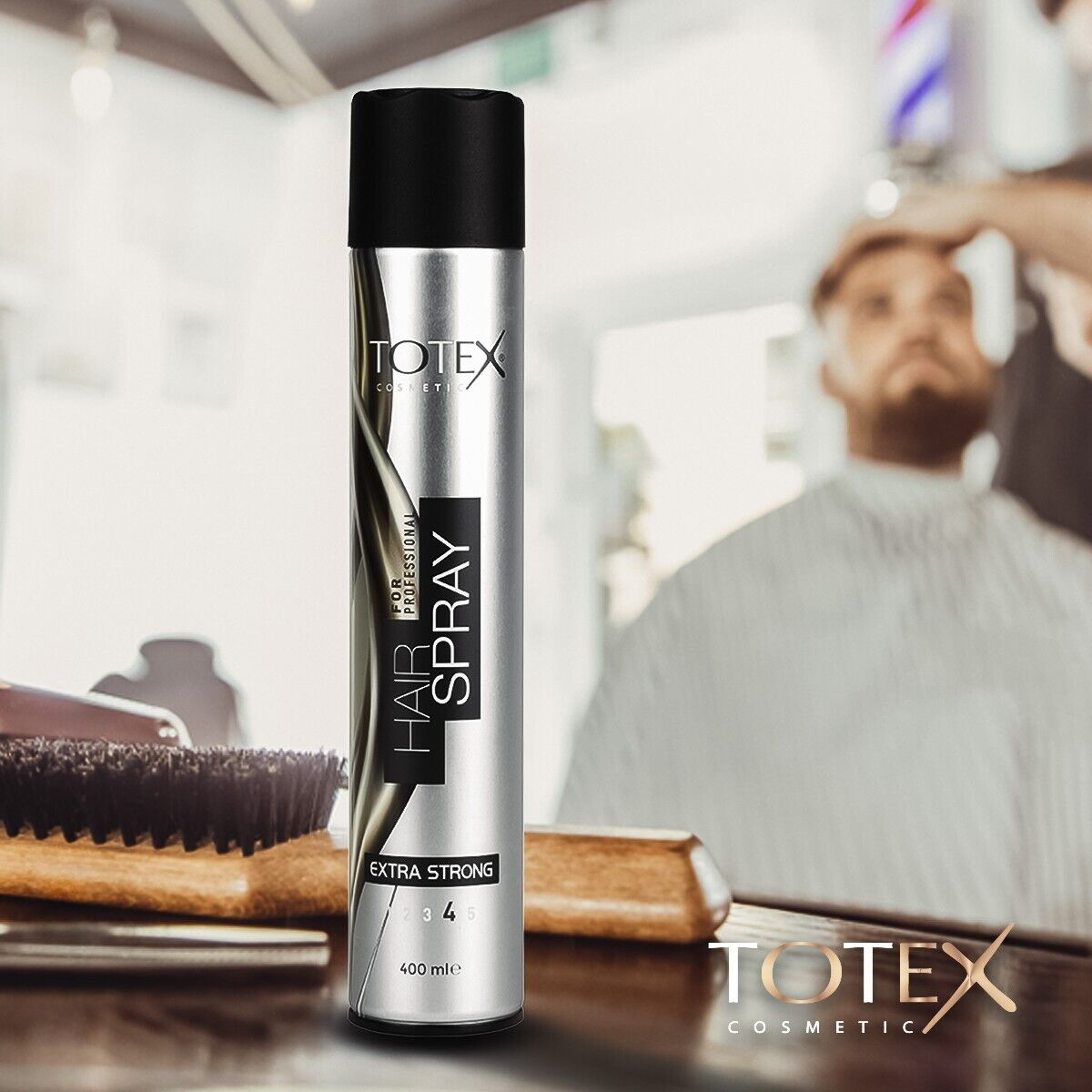 Totex Hair Styling Extra Strong Aerosol Hair Spray Silver Shine Long