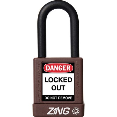 ZING 7045 Lockout Padlock,KA,Brown,1-3/4''H 6CXH2
