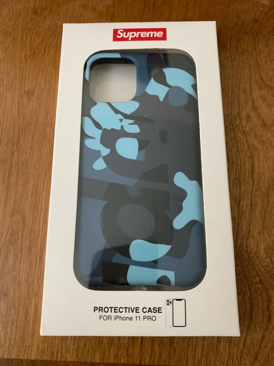 Brand New SUPREME Iphone 11 Pro Phone Case Blue Camo FW20 IN HAND