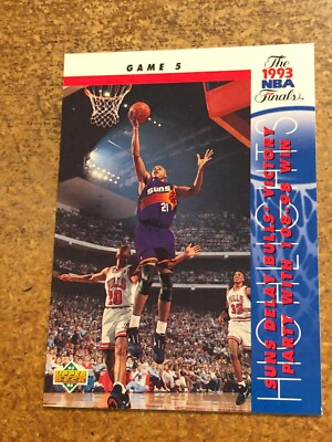 1993-94 Upper Deck Basketball Game 202 Suns Delay Bulls