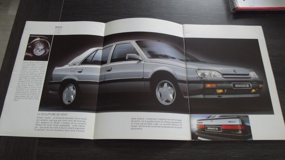 Catalogue/brochure Renault 25 (R25) - Année 1989 - Occasion - État Correct - France