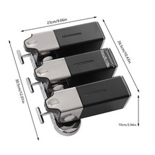 Bathroom Shower Soap shampoo conditioner dispenser organizer 3 bottle wall mount