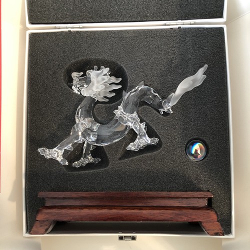 Swarovski Silver Crystal Dragon 7550 NR 000 005 Zodiac MIB W/ COA - Picture 11 of 12