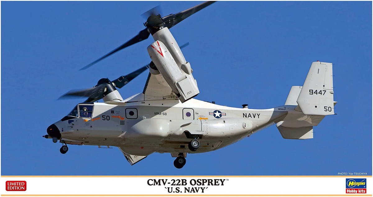 ハセガワ　1/72 CV-22B OSPREY 1/72 CMV-22B OSPREY U.S. NAVY Plastic Model kit Hasegawa Japan