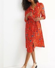 186 Rare Anthropologie Farm Rio Heart MIDI Shirtdress Dress XS Belt