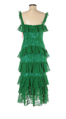 monique lhuillier green lace dress Sleeveless Lace Shift Dress 0 / Grass main image 1