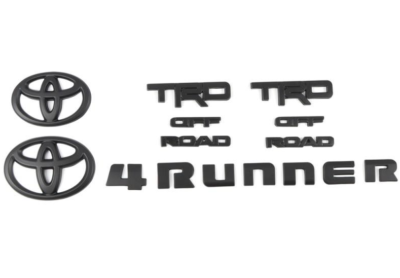 5 Black Out Emblem Overlay Kits Set For 2014-2024 4runner Off Road