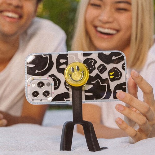 PopSockets PopGrip Phone Grip Stand Mount Holder Swap - Knurled Texture Black - Picture 4 of 12