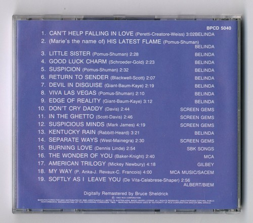 RARE CD ★ ELVIS PRESLEY - ALL THE BEST FROM ELVIS VOL.2 ★ RCA BPCD 5040 (NO EAN) - Picture 2 of 3