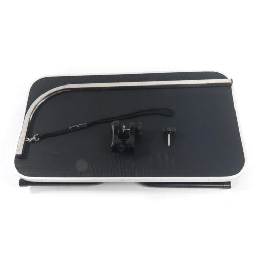 Foldable Pet Grooming Table 32 Inch Adjustable Arm Black Portable Pet Bathing