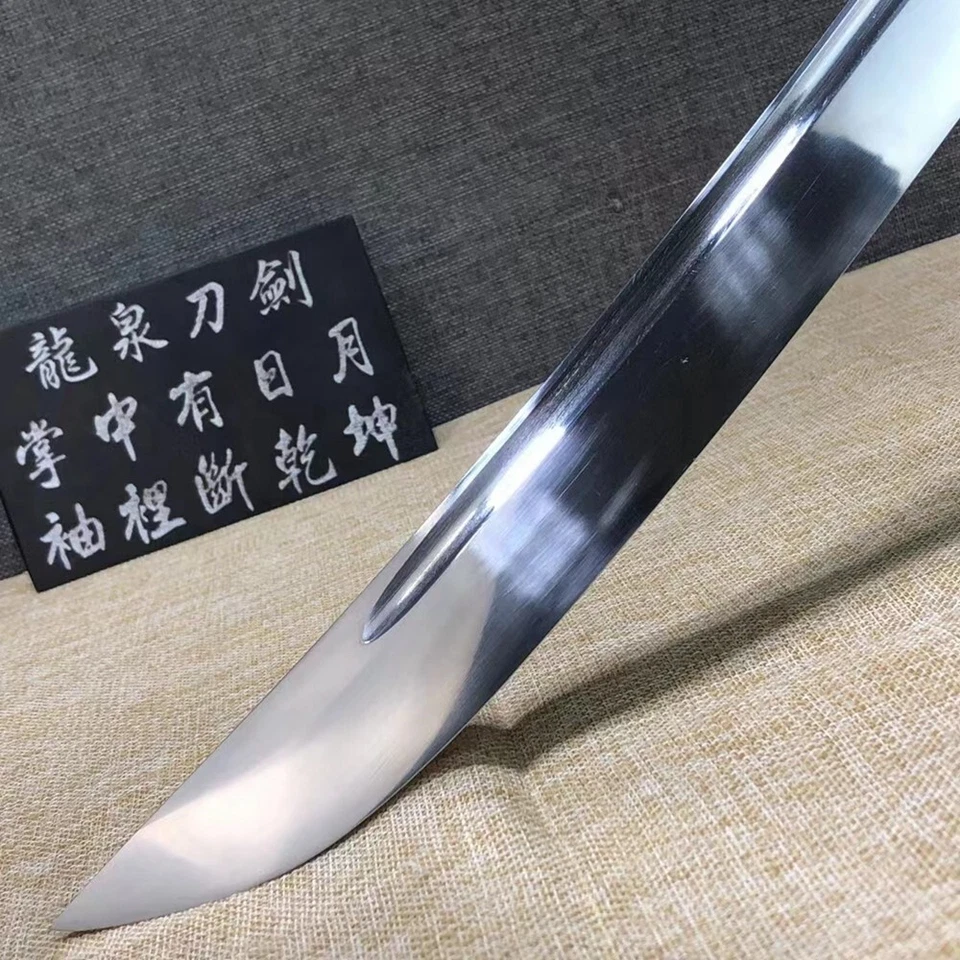 Espada china de Kung Fu hecha a mano de 24" hoja de acero al carbono 1095 afilada Dao Foto 4 de 4