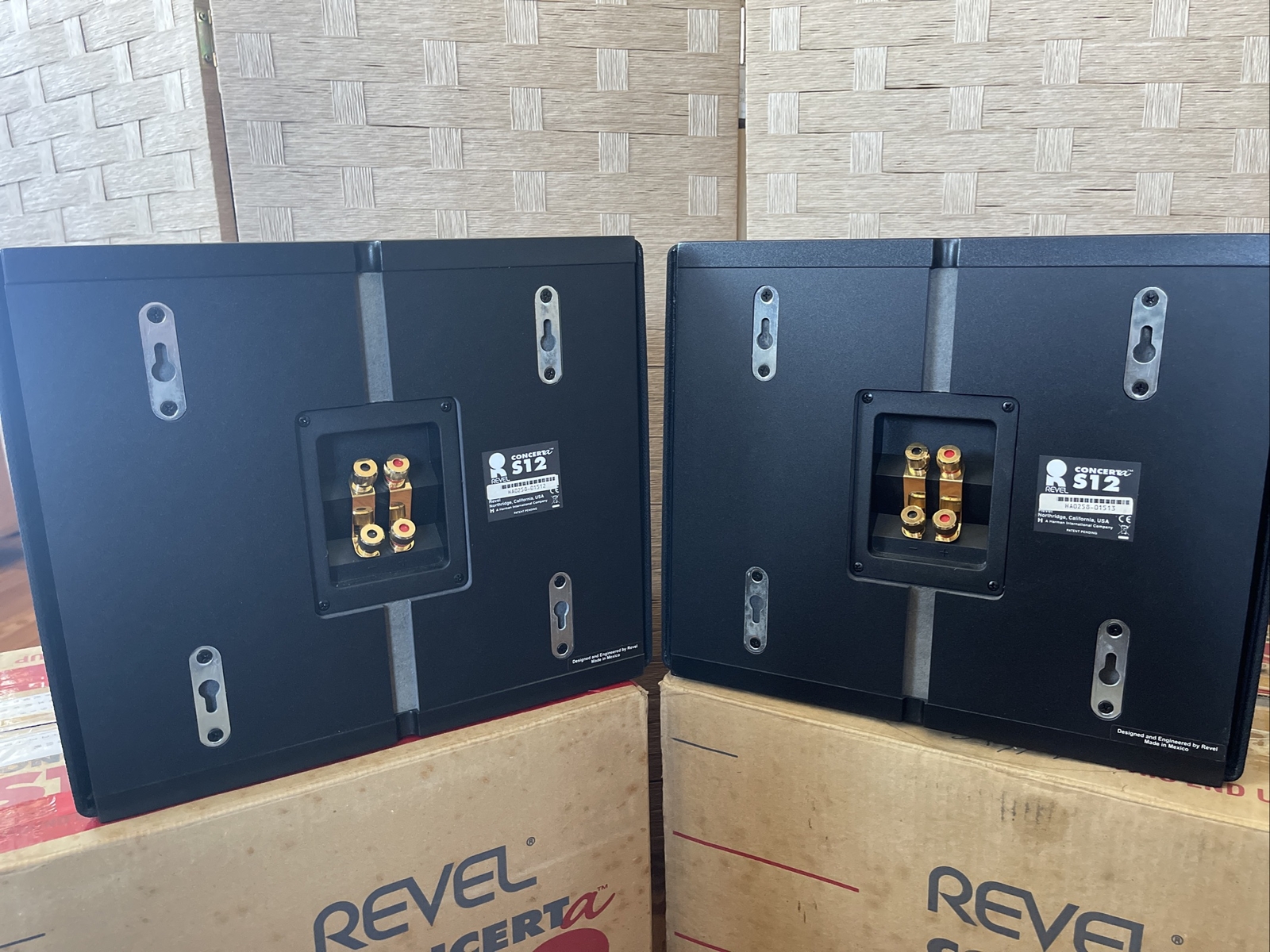 Pair REVEL Concerta S12 Speakers, Black eBay