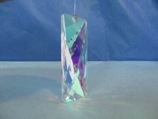 Rectangle Crystal Clear AB coated Prism SunCatcher 76mm