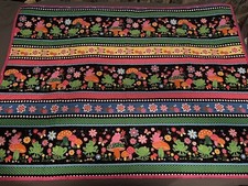 Baby Crib Quilt Handmade Lightweight Nursery Blanket Frogs Colorful Mushrooms