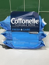 Cottonelle Flushable wet wipes, 3 Packs of 42 Wipes Each 126 total wipes