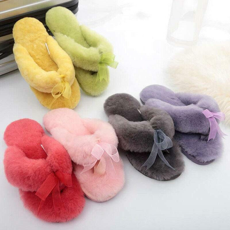 PANTOFOLA D’ORO infradito pelliccia lana pelosa ciabatte donna invernali camera da letto sandali bassi morbidi