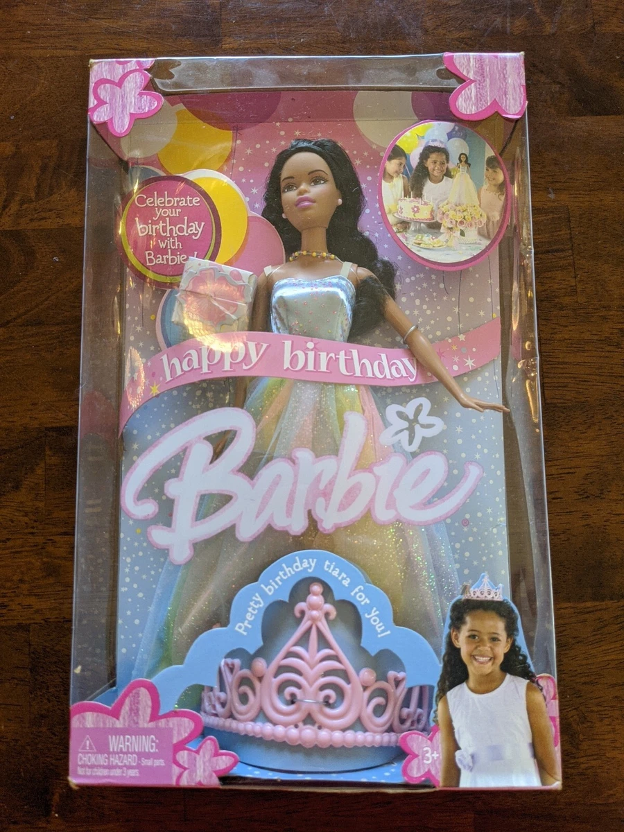 Happy Birthday Barbie African American Black Barbie Doll 2005