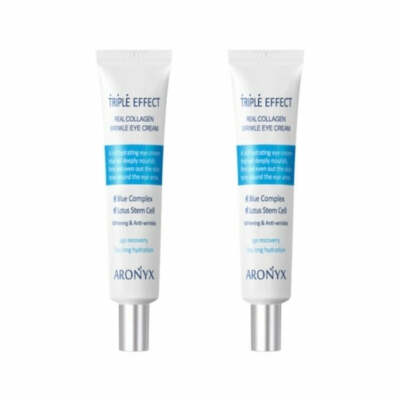 Aronyx Triple Effect Real Collagen Wrinkle Eye Cream 40ml*2Pcs - FREE SHIPPING