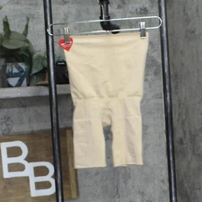 Assets By Spanx Results High-Waist Mid-Thigh Shaper Light Beige Brown S