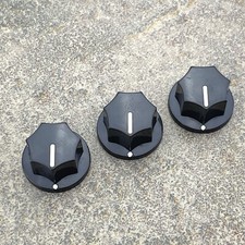 Guitar Pedal Knob Set - Small MXR Style 0.78  Diameter - Black - BTN-B00B