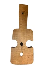 VTG Hand Carved Wooden Whistle Primitive Flute Instrument Guitar Shaped