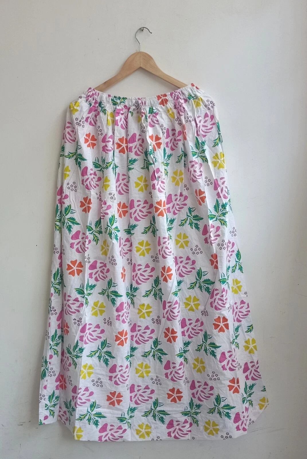 Indian Women's Clothing Partywear Skirt 100%Cotton Rainbow Floral Girls Skirt US